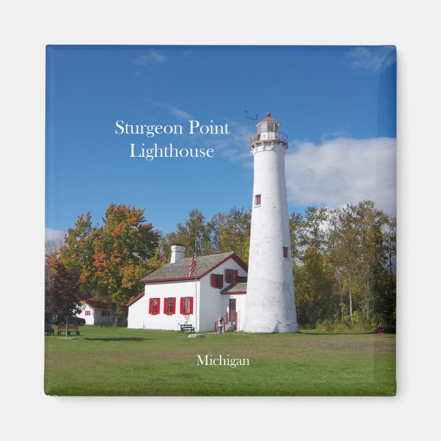 Sturgeon Point Lighthouse-Magnet Magnet (Vorne)