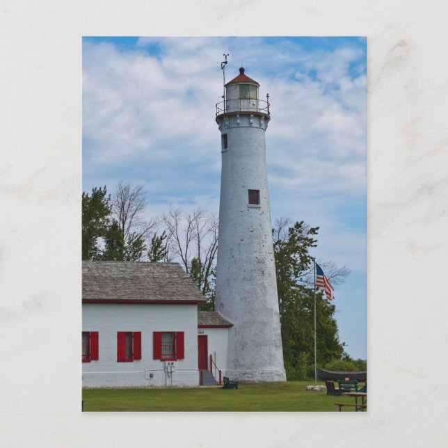 Sturgeon Point Lighthouse Postkarte (Vorderseite)