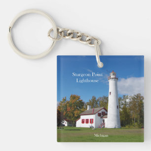 Sturgeon Point Lighthouse Schlüsselkette Schlüsselanhänger
