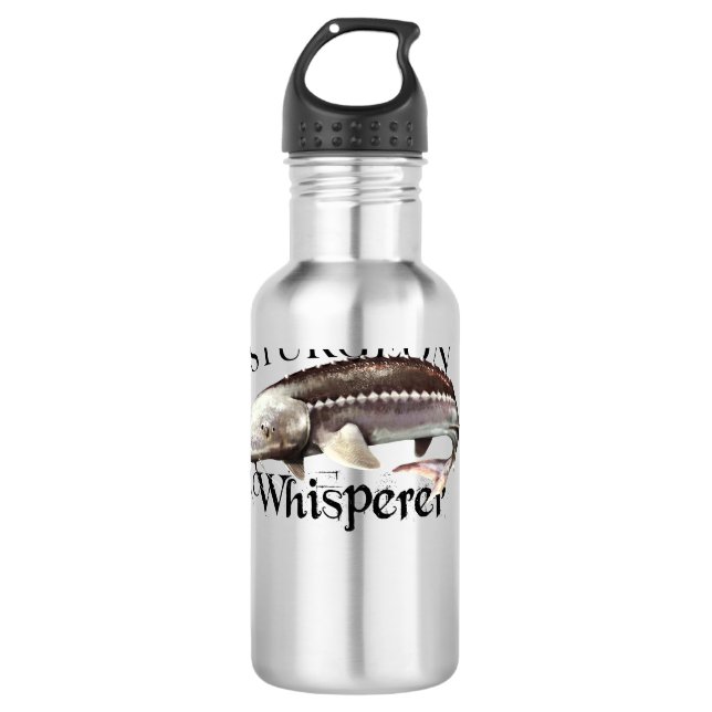 Sturgeon Whisperer Edelstahlflasche (Vorderseite)