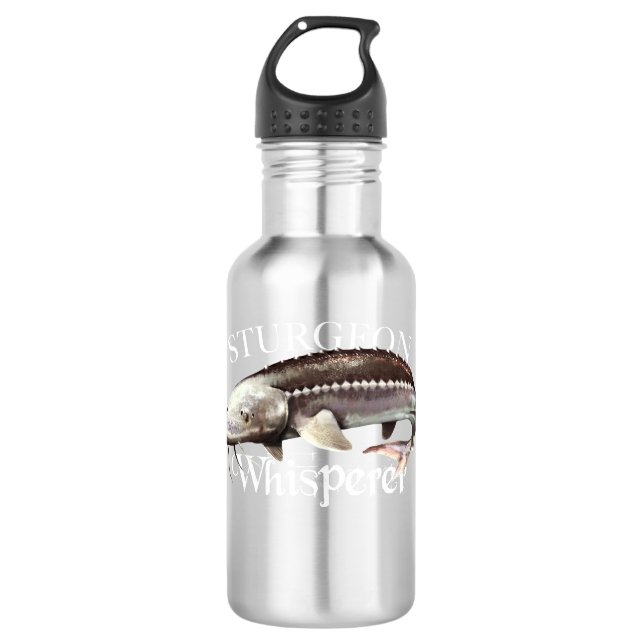 Sturgeon Whisperer Edelstahlflasche (Vorderseite)