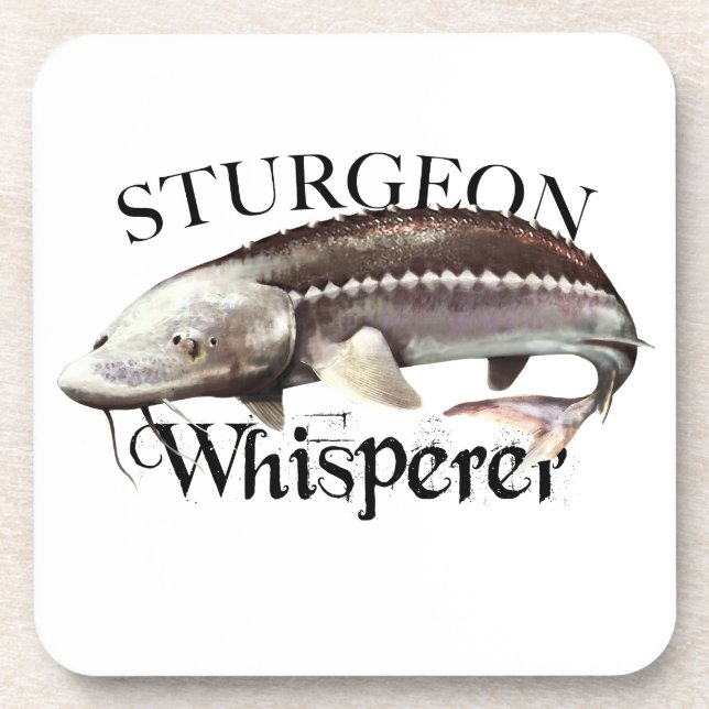 Sturgeon Whisperer Getränkeuntersetzer (Vorderseite)