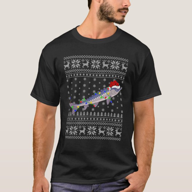 Sturgeons Fish Xmas Sweater Style Ugly Sturgeons C T-Shirt (Vorderseite)
