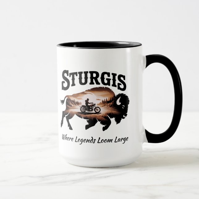 Sturgis Black Hills SD Bison Legends Tasse (Rechts)