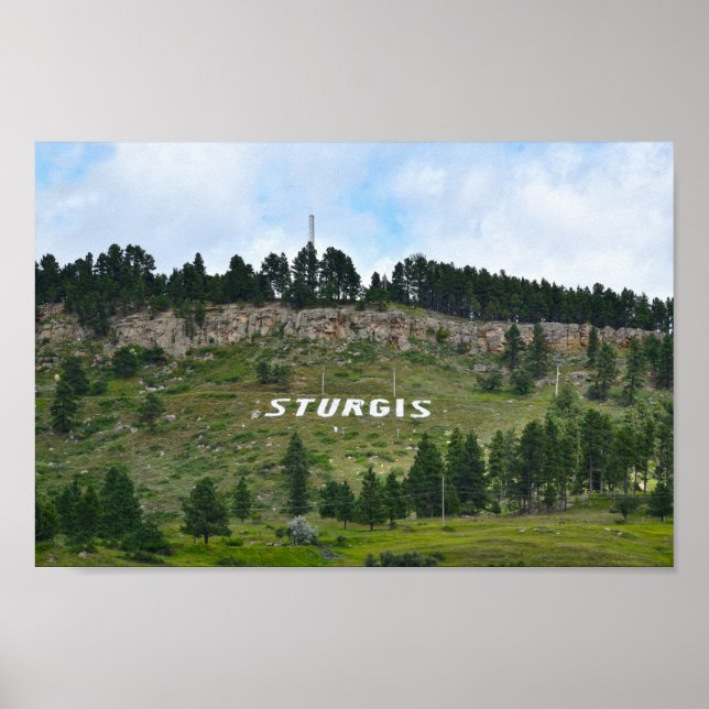 Sturgis Hillside Side, South Dakota Poster (Vorne)