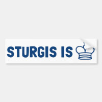 Sturgis ist König Autoaufkleber