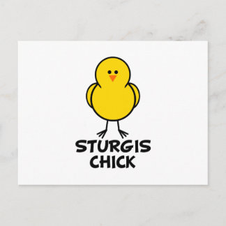 Sturgis South Dakota Chick Postkarte