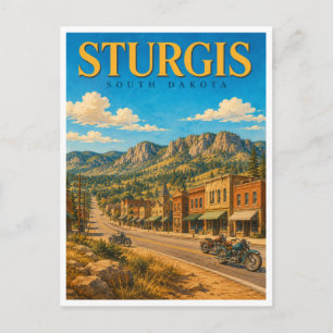 Sturgis South Dakota Motorcycle Rally GeoSaga Postkarte