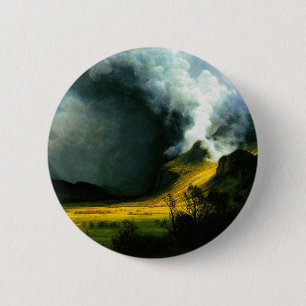 Sturm Alberts Bierstadt im Gebirgsknopf Button