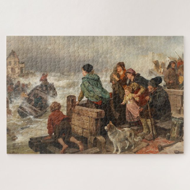Sturm an der Küste (von Rudolf Jordan) (Horizontal)