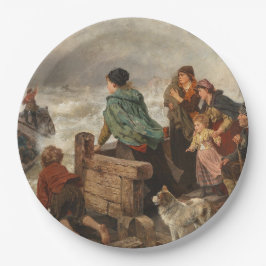 Sturm an der Küste (von Rudolf Jordan) Pappteller