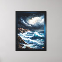 Sturm an der Mittelmeerküste Kunst von Xendor7