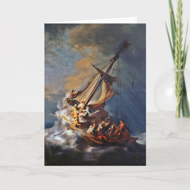 Sturm auf dem Meer von Galiläa Karte (Vorderseite)