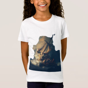 Sturm auf dem See Genezareth von Rembrandt Kunst T-Shirt