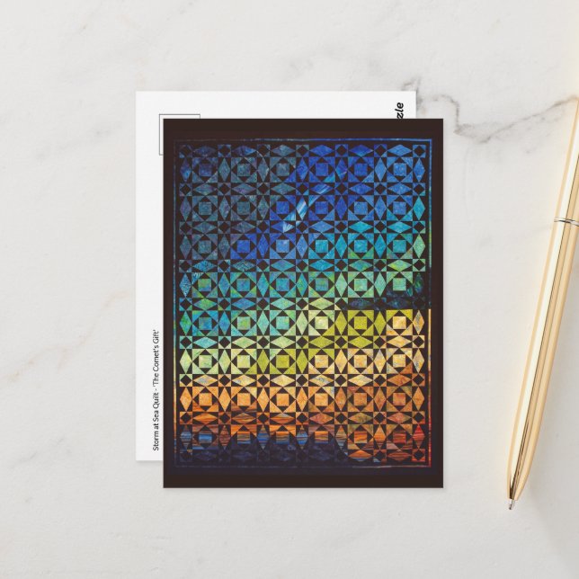 Sturm auf Sea Quilt Postkarte (Vorderseite/Rückseite Beispiel)
