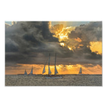 Sturm bei Sunset in Key West, Florida Foto