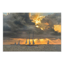 Sturm bei Sunset in Key West, Florida Foto