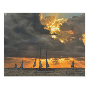 Sturm bei Sunset in Key West, Florida Foto