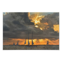 Sturm bei Sunset in Key West, Florida Foto