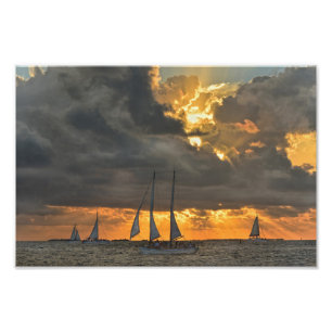 Sturm bei Sunset in Key West, Florida Foto