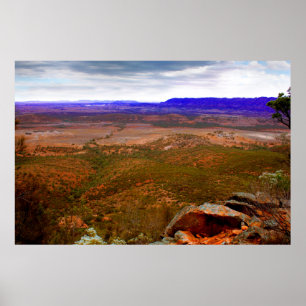Sturm braut sich in den Flinders Ranges zusammen Poster