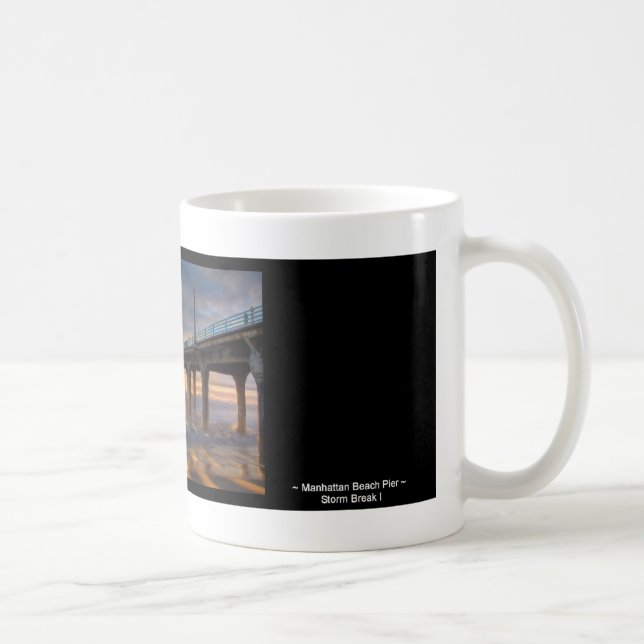 Sturm-Bruch I ~ Manhattan- Beachpier Kaffeetasse (Rechts)