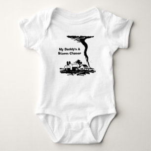 Sturm Chaser Tornado Twister Wettermeteorologie Baby Strampler