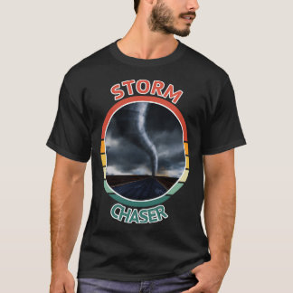 Sturm Chaser Weather Tornado Hurrikan Retro Graph T-Shirt