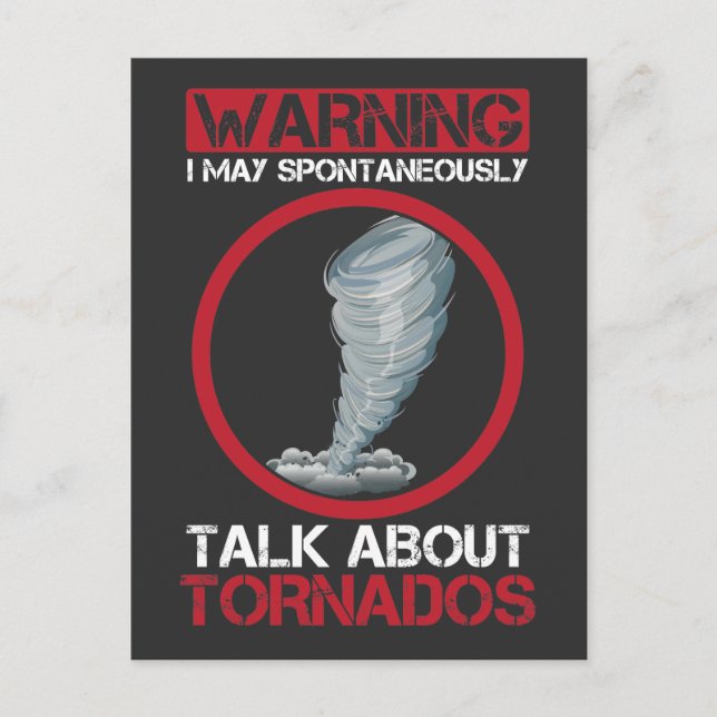 Sturm Chaser Zyklon Hurrikan Hunter Wetter Postkarte (Vorderseite)