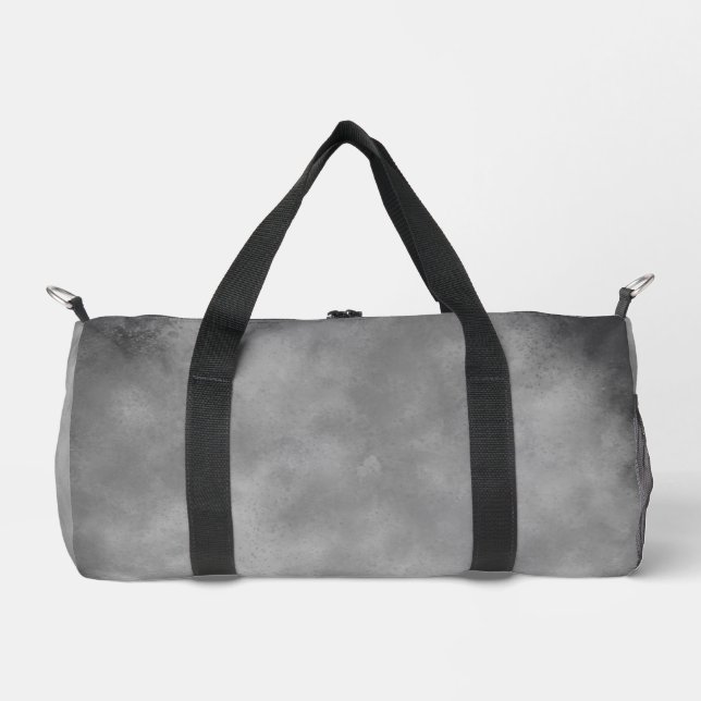 Sturm Cloud-Effekt Grau-Monochrome Duffle Bag (Vorderseite)