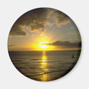 Sturm, der über Meer sich nähert Magnet