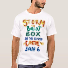 Sturm der Wahlurne, wie sie die Hauptstadt auf T-Shirt