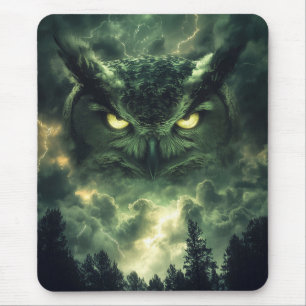 Sturm-Eulen-Wächter Mousepad