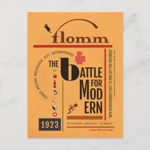 Sturm für MODern Sachplakat Postkarte