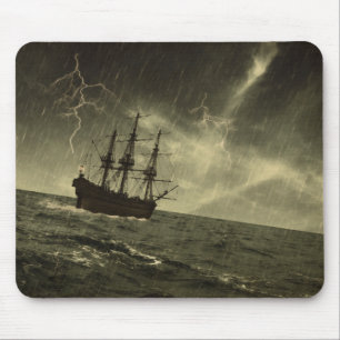 Sturm in Meer Mousepad