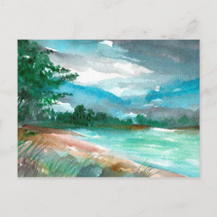 Sturm nähert postkarte