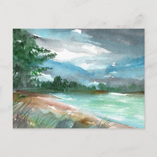 Sturm nähert postkarte (Vorderseite)