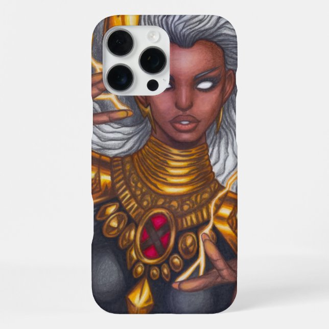 Sturm ~ Ororo Munroe iPhone 16 Pro Max Hülle (Rückseite)