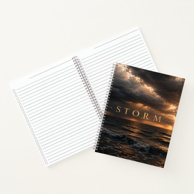 Sturm - Tiefe Gewässer Notizbuch (Innenseite)