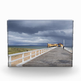 Sturm über Queenscliff Pier Fotoblock