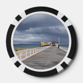 Sturm über Queenscliff Pier Pokerchips