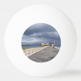 Sturm über Queenscliff Pier Tischtennisball