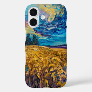 Sturm über Weizenfelder iPhone 16 Hülle