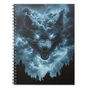 Sturm Wolf Geist Notizblock
