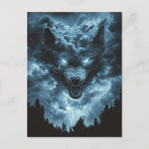 Sturm Wolf Geist Postkarte