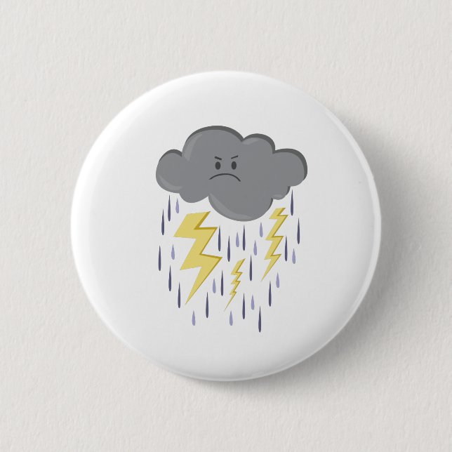 Sturm-Wolke Button (Vorderseite)