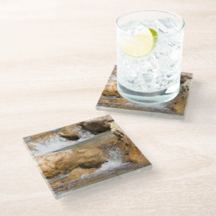 Sturmbach im Frühling Glasuntersetzer