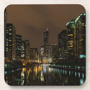 Sturmbrauen über Chicago Getränkeuntersetzer