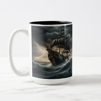 Stürme durchfahren: Eine Piratenschiff-Serie Gebor Zweifarbige Tasse