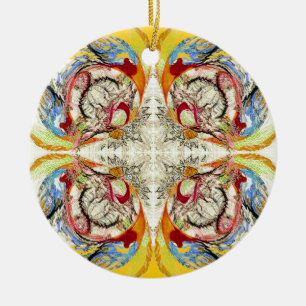 Stürmen in das Fantasiemuster der Ewigkeit Keramikornament